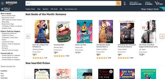 Amazon's Best Books of the Month: Romance March 2020